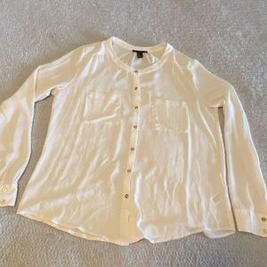 Forever 21 Women’s Sheer Button Down Top